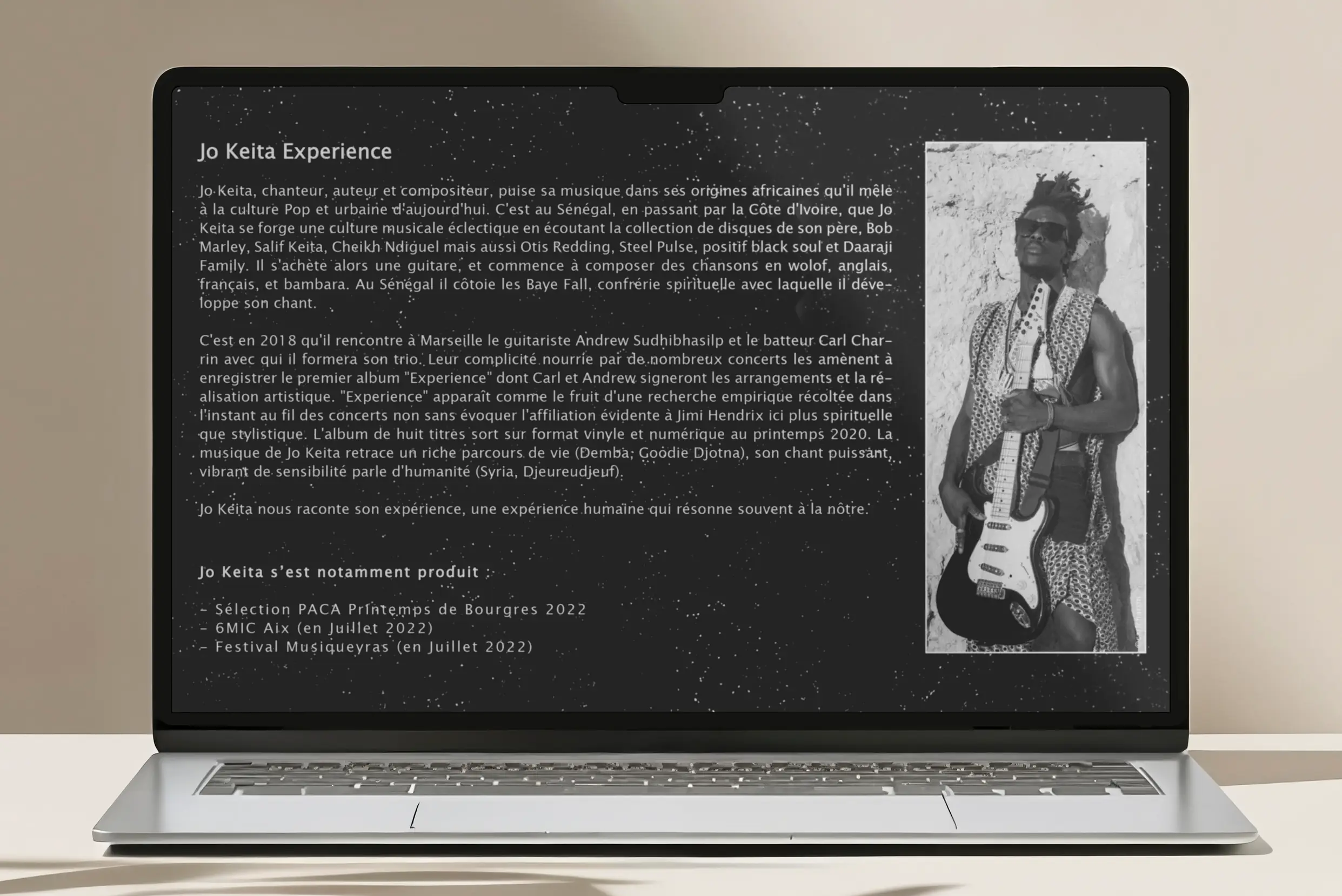 Parcours, univers artistique et expériences